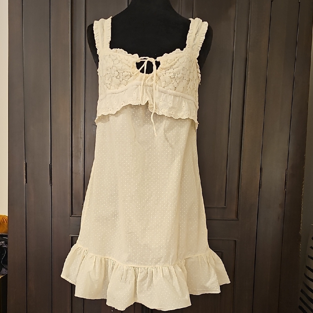 Trinity Cream Lace Detail Chemise